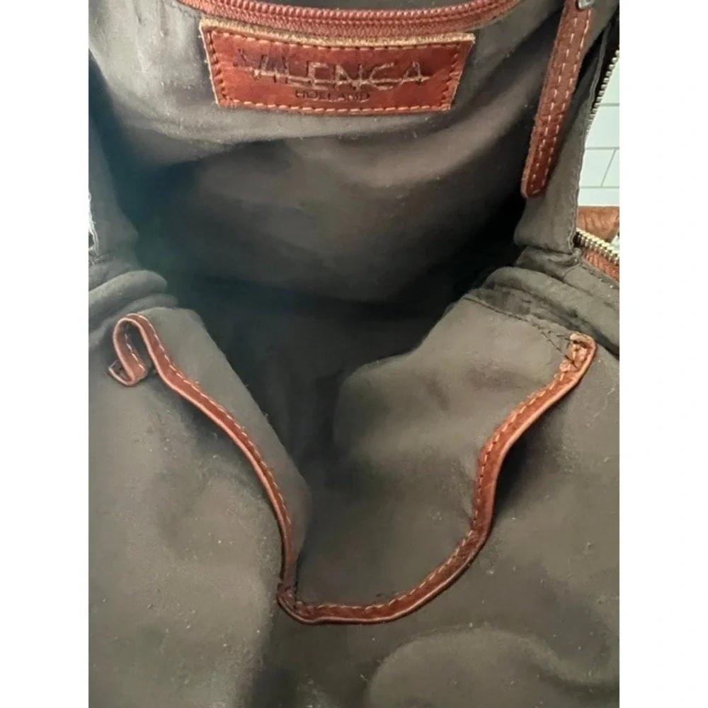 Valenca Holland Backpack Women Medium Brown Woven Leather Boho Artisan Bag